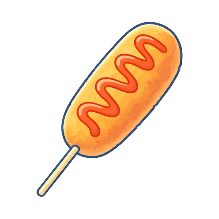 hot dog (Korean style)