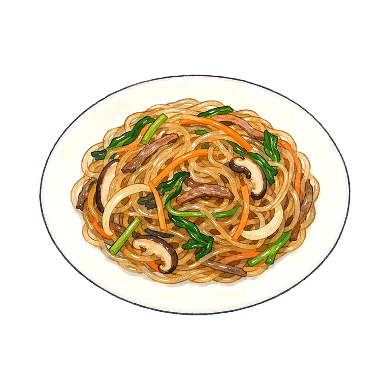 stir-fried glass noodles