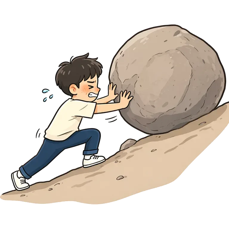 to try hard