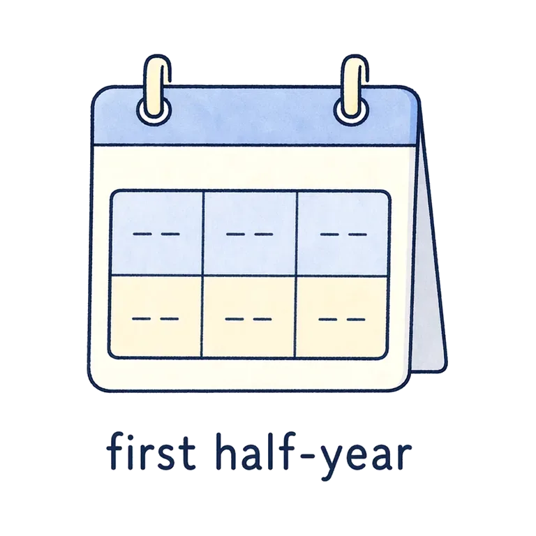 first half-year